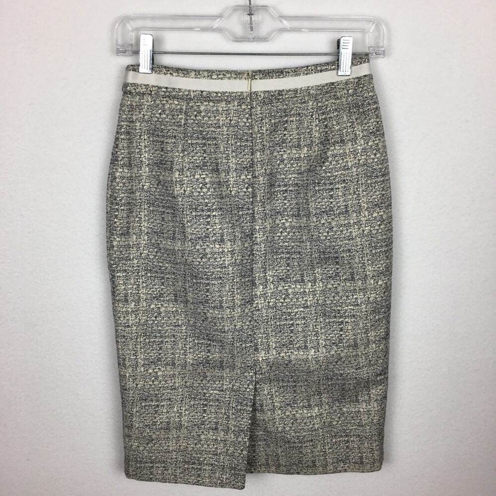 Boden Gray Metalic Pencil Skirt size 2 - Picture 4 of 7
